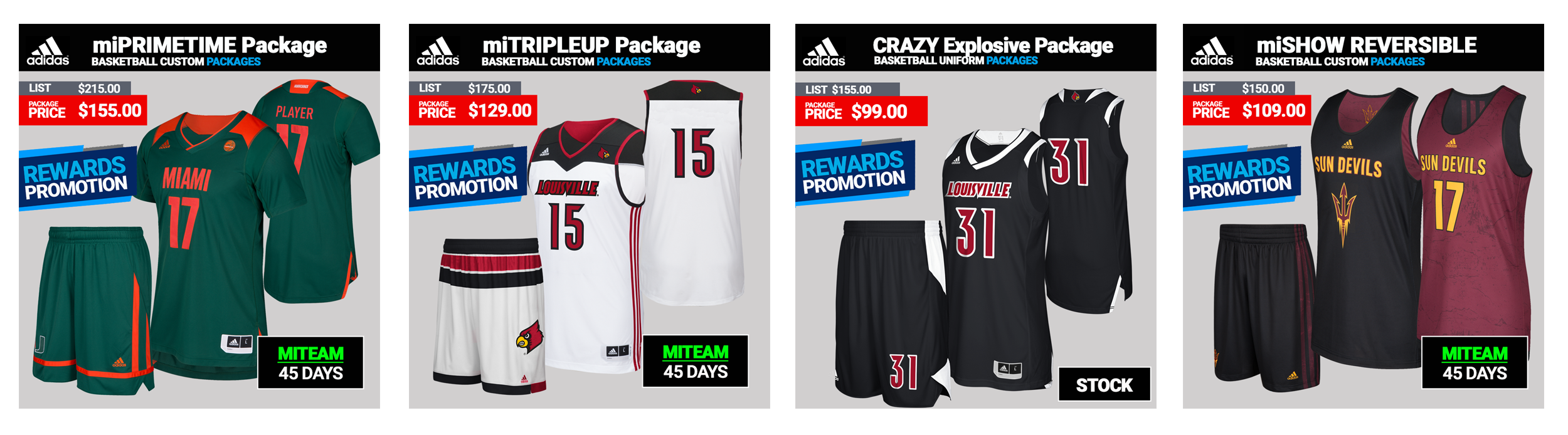 Adidas Custom Basketball Uniforms